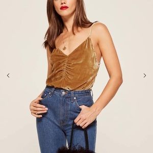 Reformation Jasper Top - Gold